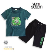 Triliya Pamuklu Unisex Çocuk Kapri Takımı (Cepli & Kordonlu, 3-12 Yaş) TRL-28 - 6