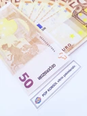 50 Adet Karışık Euro Geçersiz Para Parti Şaka Düğün Oyun Parası Yabancı Para - 3