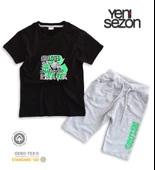 Triliya Pamuklu Unisex Çocuk Kapri Takımı (Cepli & Kordonlu, 3-12 Yaş) TRL-28 - 4