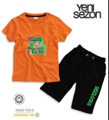 Triliya Pamuklu Unisex Çocuk Kapri Takımı (Cepli & Kordonlu, 3-12 Yaş) TRL-28 - 2