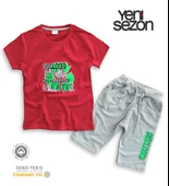 Triliya Pamuklu Unisex Çocuk Kapri Takımı (Cepli & Kordonlu, 3-12 Yaş) TRL-28 - 3