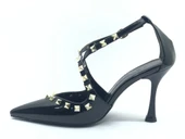 Feles Zımba Detaylı Kadın Topuklu Ayakkabı thumbnail 9