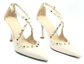 Feles Zımba Detaylı Kadın Topuklu Ayakkabı thumbnail 4