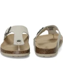 LUMBERJACK JOLIE P 4FX HAKİKİ DERİ BEYAZ PARMAK ARASI COMFORT TERLİK - 7