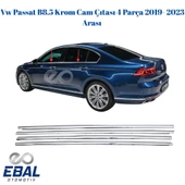 Vw Passat B8.5 Krom Cam Çıtası 4 Parça 2019- 2023 Arası Paslanmaz Çelik thumbnail 1
