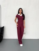 Ottoman kumaş beyaz gömlek yaka takım s4142 - 1