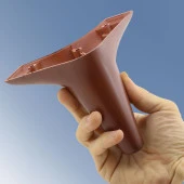 Aspen Lüx Mobilya Kanepe Sehpa Ünite Koltuk Ayağı Ahşap Desenli 12 cm Kahverengi Baza Ayak (4 ADET) - 3