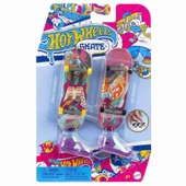 Hxl17 Hot Wheels Skate Retro Temalı İkili Parmak Kaykay Ve Ayakkabı Paketi - 4