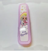 Pembe Multi Renkli Kapaklı Kalemlik Kutusu -çanta İçi Saklama - Diş Fırçası - Makyaj Fırçası Kutu - 4