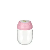 Vintage  Dekoratif  Desenli Cam Kavanoz 425ml - 14,3 Oz - 2