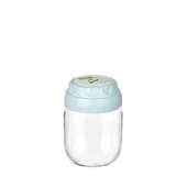 Vintage  Dekoratif  Desenli Cam Kavanoz 425ml - 14,3 Oz - 1