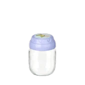 Vintage  Dekoratif  Desenli Cam Kavanoz 425ml - 14,3 Oz - 3