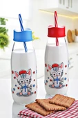 Hayvan Figürlü Pipetli Su Ve Süt Şişesi Cam 500 Ml - 1