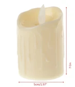 Alevli Led Mum Hareketli Alev Görünümlü Dekoratif Mum - 7cm - 2
