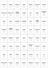 Ikea 56lı Altı Çizgili Baharat Kavanoz Sticker Etiket Seti - Beyaz - 2