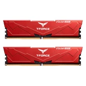 Team T-Force Vulcan Red 32GB 2x16GB 6400Mhz DDR5 Gaming Ram CL40 (FLRD532G6400HC40BDC01) - 5