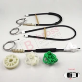 Seat Ibiza MK2 6K1 1993-2002 4/5 Kapı 6K4837401P İçin Ön Sol Cam Kriko Tamir Seti thumbnail 4