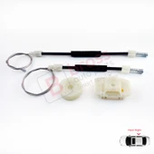 Seat Leon MK2 1P 1P1 2005-2012 5-Kapı HB 1P0839462A İçin Elektrikli Arka Sağ Cam Kriko Tamir Seti thumbnail 2