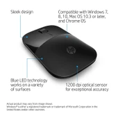 HP Z3700 Siyah Kablosuz Mouse V0L79AA - 3