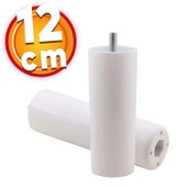 Mobilya Kanepe Sehpa TV Ünitesi Koltuk İnce Diş Orta Destek Ayağı 12 cm Beyaz Baza Ayak 4 Adet thumbnail 5