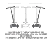 Rookie 3 Tekerlekli Led Işıklı Scooter Mavi - 3