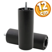 Mobilya Kanepe Sehpa TV Ünitesi Koltuk İnce Diş Orta Destek Ayağı 12 cm Siyah Baza Ayak 4 Adet thumbnail 5
