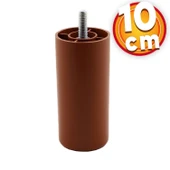 Mobilya Kanepe Sehpa TV Ünitesi Koltuk İnce Diş Orta Destek Ayağı 10 cm Kahve Baza Ayak 4 Adet thumbnail 5