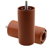 Mobilya Kanepe Sehpa TV Ünitesi Koltuk İnce Diş Orta Destek Ayağı 10 cm Kahve Baza Ayak 4 Adet thumbnail 4