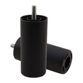 Mobilya Kanepe Sehpa TV Ünitesi Koltuk İnce Diş Orta Destek Ayağı 10 cm Siyah Baza Ayak 4 Adet thumbnail 6