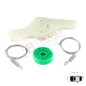 Peugeot 508 MK1 W23 8D 8E 2010-2018 4/5 Kapı 9223H6 İçin Elektrikli Arka Sol Cam Kriko Tamir Seti thumbnail 5