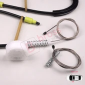 BMW 3 Serisi E90 E91 2004-2012 4/5 Kapı 51337140587 İçin Elektrikli Ön Sol Cam Kriko Tamir Seti thumbnail 5