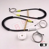 BMW 3 Serisi E90 E91 2004-2012 4/5 Kapı 51337140588 İçin Elektrikli Ön Sağ Cam Kriko Tamir Seti thumbnail 3