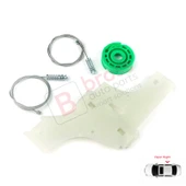 Peugeot 508 MK1 W23 8D 8E 2010-2018 4/5 Kapı 9224H9 İçin Elektrikli Arka Sağ Cam Kriko Tamir Seti thumbnail 2