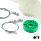 Peugeot 508 MK1 W23 8D 8E 2010-2018 4/5 Kapı 9224H9 İçin Elektrikli Arka Sağ Cam Kriko Tamir Seti thumbnail 5