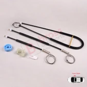 Peugeot 307 3B 2003-2009 Cabriolet Convertible 9222V9 İçin Elektrikli Ön Sağ Cam Kriko Tamir Seti thumbnail 3