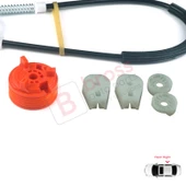 Peugeot 307 3B 2003-2009 Cabriolet Convertible 922497 İçin Elektrikli Arka Sağ Cam Kriko Tamir Seti thumbnail 4