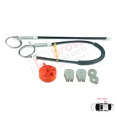 Peugeot 307 3B 2003-2009 Cabriolet Convertible 922497 İçin Elektrikli Arka Sağ Cam Kriko Tamir Seti thumbnail 3