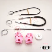 Skoda Superb MK2 B6 3T4 3T5 2008-2015 5-Kapı 3T0837401 İçin Elektrikli Ön Sol Cam Kriko Tamir Seti thumbnail 2