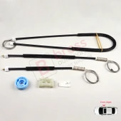 Peugeot 307 3B 2003-2009 Cabriolet Convertible 9222V9 İçin Elektrikli Ön Sağ Cam Kriko Tamir Seti thumbnail 1