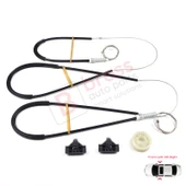 VW Lupo Seat Arosa 1998-2005 3- Kapı 6X0837461 6X0837462 İçin Ön Sol veya Sağ Cam Kriko Tamir Seti thumbnail 2