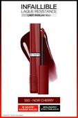 L'Oréal Paris Infaillible Laque Resistance Likit Parlak Ruj - 550 Noir Cherry - 1