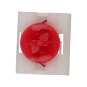 Renault için 10 Adet Yan Pervaz Klipsi Kırmızı Beyaz 7701040837 thumbnail 2