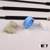 Peugeot 307 2003-2009 2-Kapı Cabrio Convertible 9221W0 İçin Elektrikli Ön Sol Cam Kriko Tamir Seti thumbnail 3