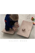 Galery Wood 0-3 Yaş Denge  Denge Tahtası, Montessori Balance Board, Doğal Ahşap Çocuk Oyuncak, Spor Ekipmanı, M - 4