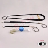 Peugeot 307 2003-2009 2-Kapı Cabrio Convertible 9221W0 İçin Elektrikli Ön Sol Cam Kriko Tamir Seti thumbnail 2