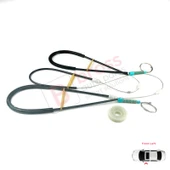 Peugeot 306 Phase 2/3 1997-2002 Cabrio Convertible 922285 İçin Elektrikli Sol Cam Kriko Tamir Seti thumbnail 3