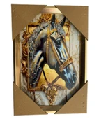 Duvar Tablo 22X32 Cm At Kafası 3 Boyutlu M4440-1 - 1