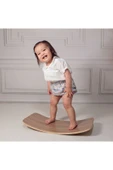 Galery Wood 0-3 Yaş Denge  Denge Tahtası, Montessori Balance Board, Doğal Ahşap Çocuk Oyuncak, Spor Ekipmanı, M - 1
