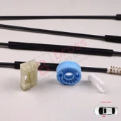 Peugeot 307 2003-2009 2-Kapı Cabrio Convertible 9221W0 İçin Elektrikli Ön Sol Cam Kriko Tamir Seti thumbnail 5