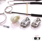 Jaguar X Type X400 2001-2009 4/5 Kapı C2S51553 İçin Elektrikli Ön Sağ Cam Kriko Tamir Seti thumbnail 4